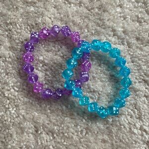 {Handmade} Colorful Dice Bead Bracelets